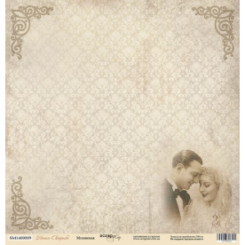 Лист бумаги 30x30 Мгновения из коллекции Наша Свадьба  от Scrapmir