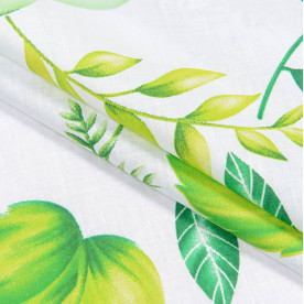 Бязь набивна, Листя, щільність 120, 50х55 см, бавовна 52%