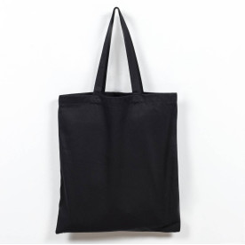 Экосумка саржа черный (ручка 70 см) 220 г/м2, 38х42см, хлопок 100%
