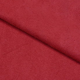 Замша штучна двостороння, червоний, поліестер 97%, щільність 300, 50x30 см