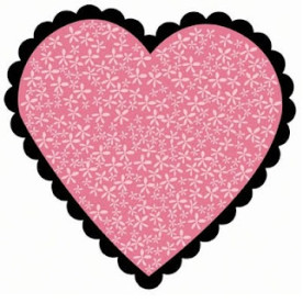 Фігурний скраппапір Crush Hot Lips від Bo Bunny