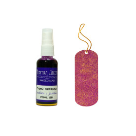 Спрей металік Ожина з золотом 50 мл, Фабрика Декору