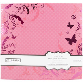 Альбом для скрапбукінга Luxurious Pink Butterflies  30х30 см від Colorbok 