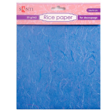 Рисовая бумага, голубая, 50*70 см от Santi