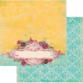 Двосторонній скраппапір Ambrosia Marigold від Bo Bunny