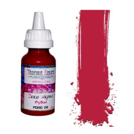 Акрилова фарба "Деко акрил" - Рубін, 40 мл від Фабрика Декору