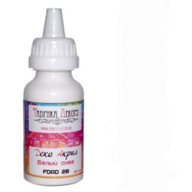 Акриловая краска "Деко акрил"- Белый снег, 40 мл от Фабрика Декора
