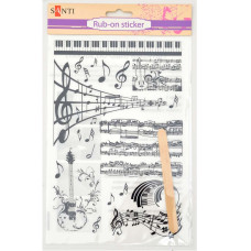 Натирання "Ноти", 22 * ​​15 см від Santi