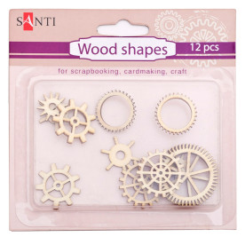 Набір форм дерев'яних «Механізми», 12 шт від Santi