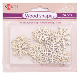Набір форм дерев'яних «Сніжинки», 24 шт від Santi