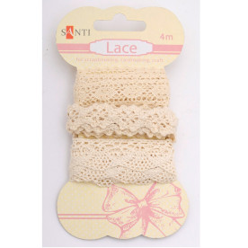 Набор кружева бежевого, 4 м от Santi