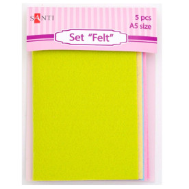 Набір "Фелті", А5, 5 кольорів від Santi