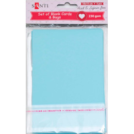 Набір блакитних заготовок для листівок, 10см * 15см, 230г / м2, 5шт. від Santi
