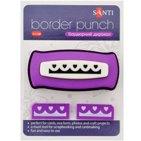 Дырокол бордюрный "Сердечки" от Santi