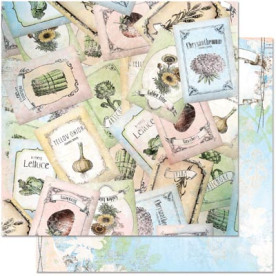 Двосторонній скраппапір Country Garden Seeds від Bo Bunny