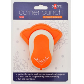 Дырокол угловой, 2,5 см "Вензеля" от Santi