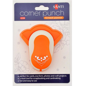 Дырокол угловой, 2,5 см Кружочки от Santi
