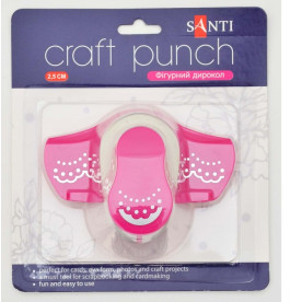 Дирокол фігурний, 2,5 см "Мереживо" від Santi
