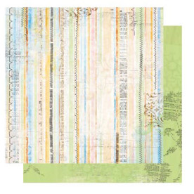 Двусторонняя скрапбумага Country Garden Stripe от Bo Bunny
