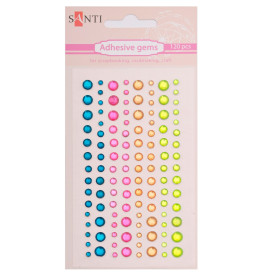 Набір страз клейових «Кольори літа», 120 шт,  Santi