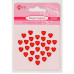 Набір страз самоклеючих сердечка червоні, 27 шт,  Santi