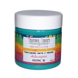 Текстурна паста з піском "Аквамарин", 150 мл від Фабрика Декору