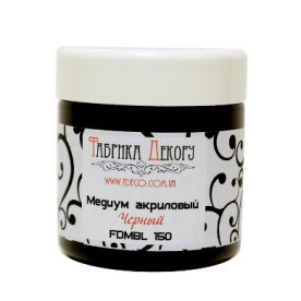 Медіум акриловий "Чорний", 150 мл від Фабрика Декору