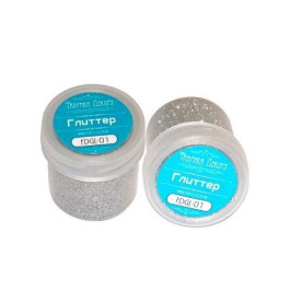 Гліттер СРІБЛО, 20 мл від Фабрика Декору