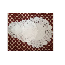 Набор из 15 шт ажурных салфеток: размер 10 см, 14 см, 19 см от Фабрика Декора