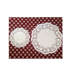 Набір з 10 шт ажурних серветок: розмір 9, 16 см, від Фабрика Декору 