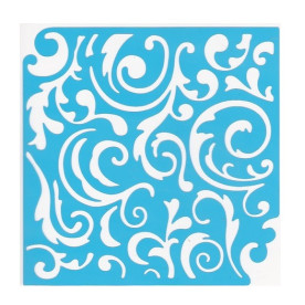Трафарет "Завитки Классика" 14х14 см от Фабрика Декора