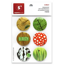 Топсы В лесу, 6 штук от Скрапологии