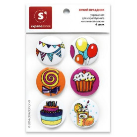ТОПС Яскраве свято, 6 штук від Скрапологіі