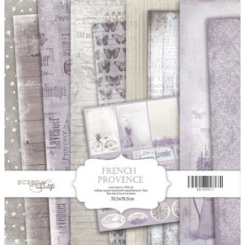 Набір односторонньої паперу 30х30см French Provence 10 листів від Scrapmir