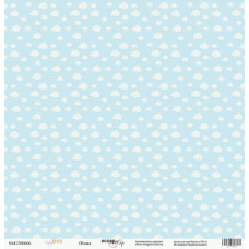 Аркуш паперу 30x30 Хмари з колекції Baby Boy від Scrapmir