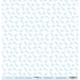 Лист бумаги 30x30 Отпечатки из коллекции Наш Малыш от Scrapmir 