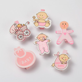 Набір прищіпок Малятко, 6 шт, 35 мм.