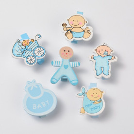 Набір прищіпок Малюк, 6 шт, 35 мм.