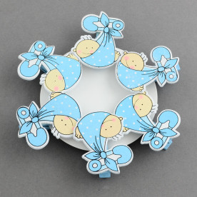 Набор прищепок Новорожденный, 6 шт, 35 мм