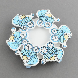 Набір прищіпок Малюк в колясці, 6 шт, 35 мм