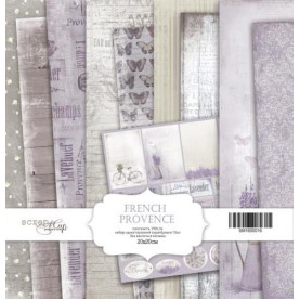 Набор односторонней бумаги 20х20см French Provence 10шт от Scrapmir