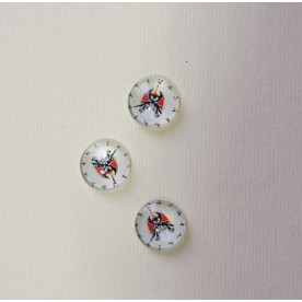 Скляний кабошон Самурай, 1 шт, розмір 11 мм