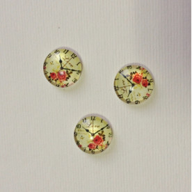 Скляний кабошон LOVE, 1 шт, розмір 11 мм