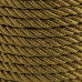 Крученый шнур золотого цвета, диаметр 5 мм, длина 90 см