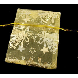 Пакетик з органзи Золотий дзвіночок, 9х7 см