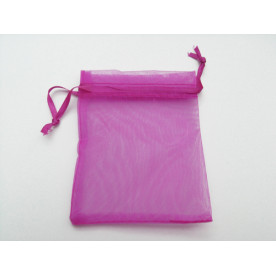 Пакетик з органзи Малиновий, 8х10 см