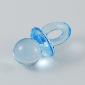 Акрилова підвіска "Соска" синього кольору, 20х10х10 мм