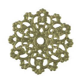 Металлическое украшение Круглый цветок, античная бронза, 47 мм