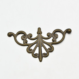 Металева прикраса Куточок, антична бронза, 16х28 мм