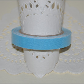 Стрічка тканинна на клейовий основі, блакитна, 10 мм, 4 м